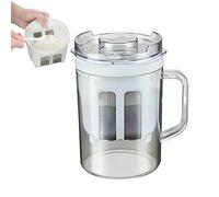 Colino per yogurt greco - Separatore di siero di latte a maglia fine con manico e coperchio sigillato, filtro riutilizzabile lavabile in lavastoviglie per piccoli lotti di yogurt crémoso per la