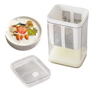 Colino per yogurt in acciaio inox - Colino alimentare 1800 ml - Utensili da cucina con sacchetto a rete fine e separatore di siero per latte di soia, frutta, kefir e caffè