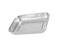 Colino quadrato in acciaio inossidabile con bordi a prova di perdite, scolapiatti multiuso per cucinare verdure e tagliatelle in acciaio inossidabile scolapasta rettangolare