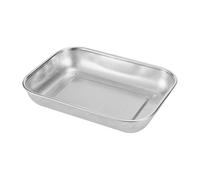 Colino quadrato in acciaio inossidabile con bordi a prova di perdite, scolapiatti multiuso per cucinare verdure, tagliatelle a rete, cestello per verdure