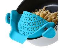 Colino universale da cucina - Filtro clip in silicone design, scolapiatti resistente al calore | Per spaghetti Pasta Manzo Tritato Preparazione Culinaria
