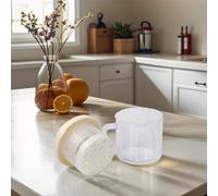 Colino Yogurt Compatto con Rete Fine e Coperchio per Fare Yogurt Cremoso Facile