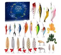 Colitt Fishing Advent Calendar, 24 Days Of Surprise Fishings Tackle, Reusable Gear, Fishings Tackle Countdown, Ideal Gift for Anglers (C)