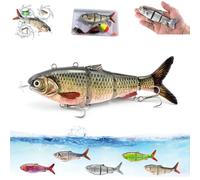 Colitt - Robotic Swimming Fishing Lure, USB Rechargeable Robotic Fishing Lure, 3D Bionic Fish Bait with Auto Swimmings, for Modes Swimming Bait Freshwater and Saltwater (E)
