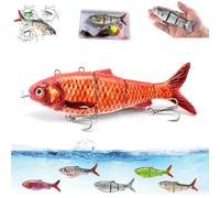 Colitt - Robotic Swimming Fishing Lure, USB Rechargeable Robotic Fishing Lure, 3D Bionic Fish Bait with Auto Swimmings, for Modes Swimming Bait Freshwater and Saltwater (D)