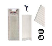 COLLA A CALDO DAM DM28998CT3 - Trasparente, 9 Pezzi