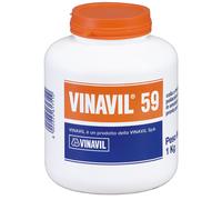 Vinavil 59 Adesivo Universale Colla Vinilica Media Viscosità Trasparente - Barattolo da 1Kg