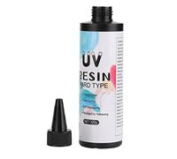 Colla Adesiva UV Trasparente Lavorata a Mano in Resina UV, Colore Trasparente, Anti Ingiallimento, a Polimerizzazione Rapida, per Decorazioni artigianali. Migliora le Tue (200 g)
