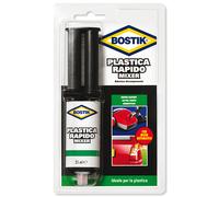 Bostik Plastica Rapido Colla Bicomponente Mixer Adesivo Impermeabile da 25 ml.
