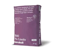 5 x COLLA COLLANTE PIASTRELLE H40 NO LIMITS BIANCO KG.25 KERAKOLL C2TE ADESIVO