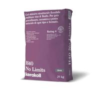 Kerakoll H40 NO LIMITS colla adesivo flessibile multiuso piastrelle 25 KG grigio