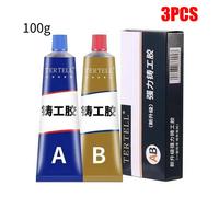 Colla bicomponente epoxy alta temperatura resistente per metallo plastica legno