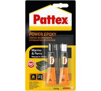 Colla bicomponente Pattex Marmo e Ferro 30 g Grigio