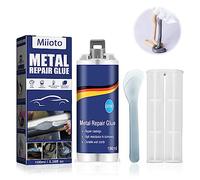 Colla Bicomponente per Metallo, Acciaio Liquido, Metal Repair Glue 100ML | Pasta Bicomponente per Riparazione Metalli, Alta Temperatura, Stucco Metallico per Riparazioni su Acciaio, Ferro, Plastica