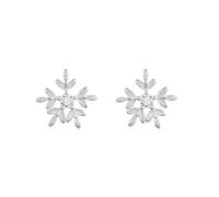 Colla Colla Colla Bracciali Stoccaggio Gioielli Christmas Snowflake Zircone Earrings For Women Set Pulitore Piccolo Gioielli, Taglia unica, Zinco alloy, Nessuna pietra preziosa