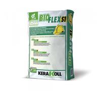 COLLA COLLANTE ADESIVO PIASTRELLE GRES PIETRE KERAKOLL BIOFLEX S1 BIANCO SHOCK