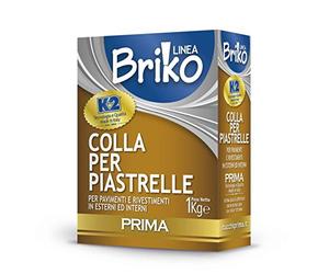 COLLA COLLANTE PER PIASTRELLE KG.1 PRIMA K2 LINEA BRIKO