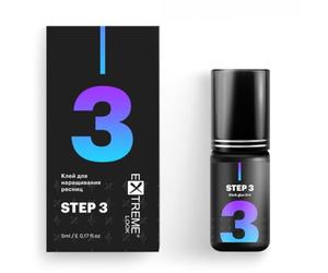 Colla Extension Ciglia "Step 3" Extreme Look 5 ML | Colla Ciglia Finte | Extra Forte | 0,5 secondi Tempo di Asciugatura | Durata Ciglia fino a 8 settimane