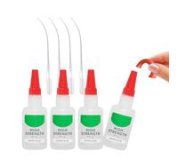 Colla Forte,4pcs Super Colla,Collas Istantanea Extra Forte,Super Glue,glue Liquida Trasparente,glue Ad Olio Trasparente per artigianato Fai Da Te