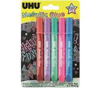 Colla Glitter in penna Glow in the dark fluo blister 5x10ml