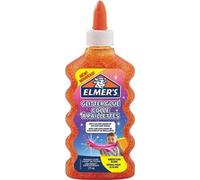 Elmer’s Colla Vinilica Glitterata, Lavabile e Adatta ai Bambini, Ottima per Realizzare Slime, Arancia, 1 Pezzo