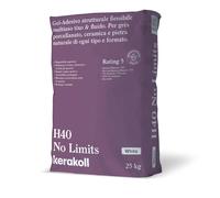 Colla in gel H40 No limits Kerakoll bianco 25 kg Bianco