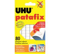 Supporti in gomma adesiva UHU Patafix - bianco - UHU - conf 80 pezzi