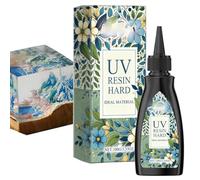 Colla in resina UV, resina UV dura,Colla in resina ad asciugatura rapida | Colla in resina ad asciugatura rapida da 100g per la decorazione artigianale di gioielli, colla in resina UV trasparente dur