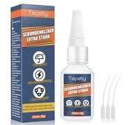 Colla istantanea extra forte, impermeabile, super colla con tappo anti-intasamento, per plastica, metallo, vetro, legno, ceramica e fai da te (30 g)