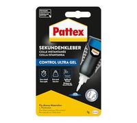Colla istantanea Pattex Ultra Gel Matic, adesivo estremamente potente e flessibile, 3 g di colla multiuso resistente agli urti e all'acqua per carta, legno, plastica e metallo.