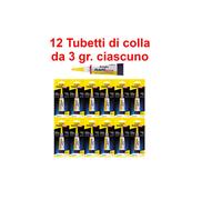 COLLA ISTANTANEA UNIVERSALE CIANOACRILATO ARTIGLIO FLASHSTIC-12 TUBETTI DA 3 GR.