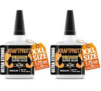 Colla liquida 3D stampa 50 g - KRAFTPROTZ Supercolla XXL extra forte per PLA, ABS, PETG, TPU - trasparente, resistente all’acqua e al calore - punta anti-secchezza - adesivo tecnico per stampa 3D