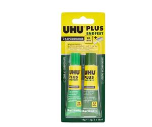 Colla Liquida Bicomponente UHU Plus Endfest - 30 ml - D9249 (Trasparente Conf. 2