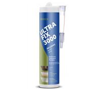 Colla Millechiodi Acrillica Presa Rapida - 1 x 280 ml - Adesivo Acrilico di Montaggio per Battiscopa e Pannelli Murali - Legno, Cemento, Intonaco, Pannello Truciolare, Gesso