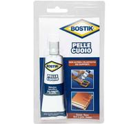 BOSTIK COLLA ADESIVO PER PELLE CUOIO SIGILLANTE 50 g SCARPE BORSE ABITI CINTURE