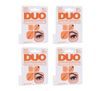 Colla per ciglia finte nera waterproof DUO Brush On Dark con vitamine 4x5 ml