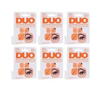 Colla per ciglia finte nero professionale DUO Brush On Dark con vitamine 6x5 ml