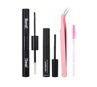 Colla per ciglie, Struccante, Colla per ciglie, Colla per ciglie nera, Colla per ciglie singole da 10ml, Applicatore per ciglie, Colla per ciglie a grappolo 2 in 1, Pennello per ciglie, Colla per cigl