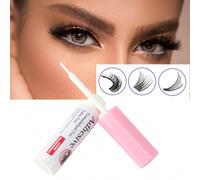 Colla per estensioni ciglie Kiss Eyedor, forte, per fai da te, lunga durata 48 ore, impermeabile e senza lattice, adesivo trasparente, non irritante, asciugatura rapida, 0,17 oz/bottiglia, colla per c