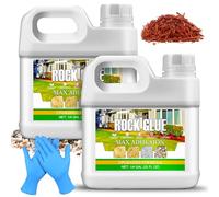 Colla per Ghiaia 2L - Legante per Ghiaia Concentrato Pronto all'Uso - Adesivo Professionale per Ghiaia, Corteccia e Pietre - Resina con Applicatore per Sentieri da Giardino, Per Uso Esterno