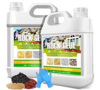 Colla per Ghiaia 4L - Legante per Ghiaia Concentrato Pronto all'Uso - Adesivo Professionale per Ghiaia, Corteccia e Pietre - Resina con Applicatore per Sentieri da Giardino, Per Uso Esterno
