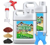 Colla per Ghiaia - Concentrata Colla per Pacciamatura, Pronta All'uso per Incollare Ghiaia, Corteccia, Pietre, colla per ghiaia in resina con applicatore per sentieri da giardino, sconti (4L)