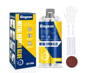 Colla per Metallo Extra Forte 80 g Colla Epossidica Bicomponente Liquido