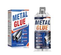 Colla per Metallo Extra Forte 80g, Bicomponente per Metalli Riparazione | Bicomponente per metalli, resistente al calore e impermeabile, ripara crepe e fessure su acciaio inox, legno, ceramica