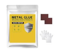 Colla per Metallo Plastica e Acciaio, Colla ad Alta Resistenza Tipo Saldatura, Potente Sigillante Epossidico Resistente al Calore per Riparazioni Perdite su Tubi in Vetro Ceramica (Bianco, 1 pezzo)
