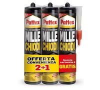 Colla per montaggio Pattex Millechiodi Forte&Rapido 400 g Bianco
