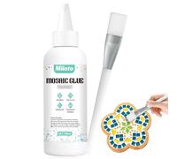 Colla per Mosaico, Colla per Vetro, Collante Trasparente per Mosaico, Ideale per Vetro, Ceramica, Plastica e Altre Superfici, Antigelo, Progetti di Tessere Mosaico DIY, Resistente e Durevole, 100ml