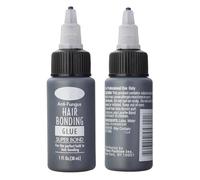 Colla per parrucche Parte anteriore del pizzo Forte tenuta Adesivo per incollaggio invisibile Colla per capelli per parrucche Posticci, Adesivo di ricambio per capelli impermeabile e resistente -30ml