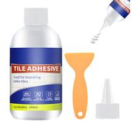 Colla per Piastrelle, Colla per Piastrelle Interno ed Esterni, Stucco per Piastrelle, Colla per Piastrelle Esterno, Robusto, Durevole e Stabile Senza Cadere(260ML)