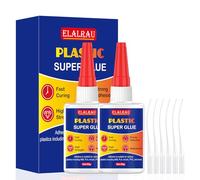 Colla per Plastica 100g, Trasparente Colla istantanea per plastica extra forte, Colla Super Forte per Riparazioni in Plastica, Stampa 3D, ABS, PVC, Acrilico, Impermeabile e Resistente al Calore